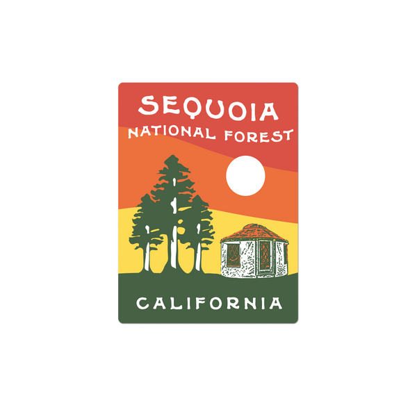 Sequoia Yurt Sticker