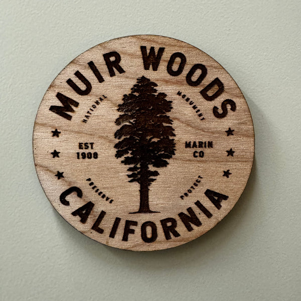 Muir Woods Wooden Magnet