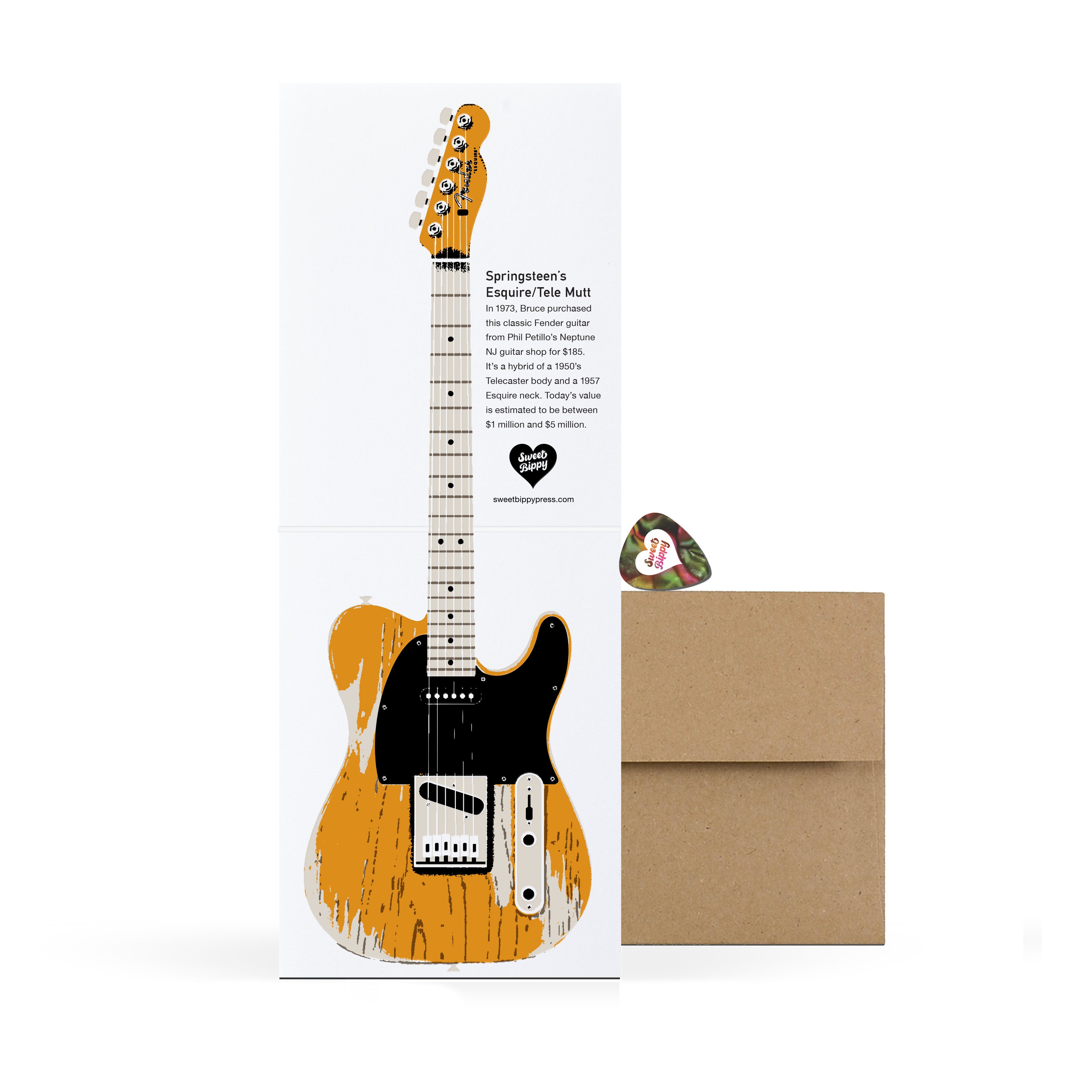 Famous Guitar Series — Springsteen – Sweet Bippy Press, image size:3600x3600