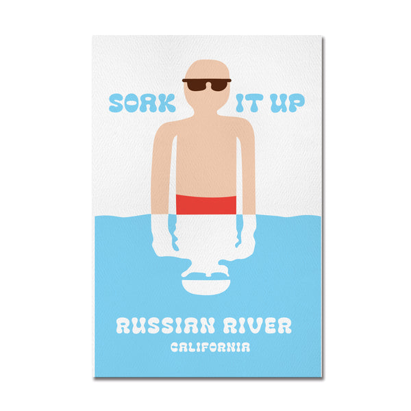 Russian River Soak It Up Postcard
