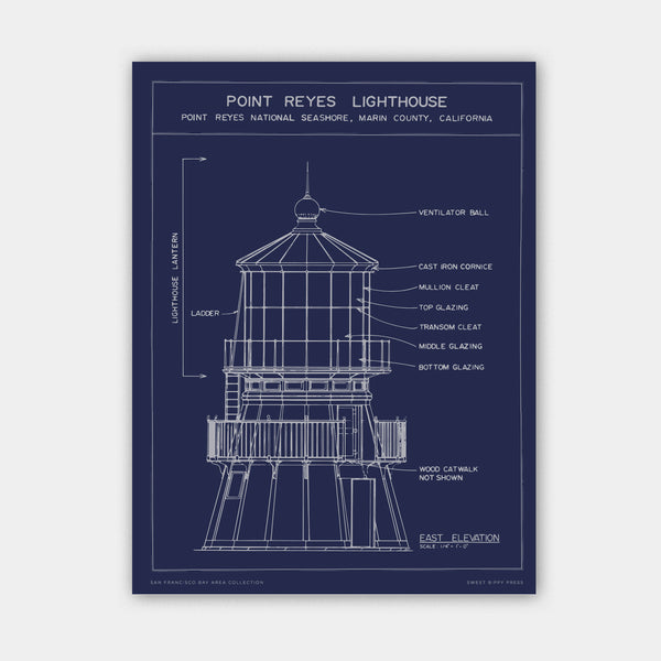 Pt. Reyes Lighthouse 12 x 16 unframed print