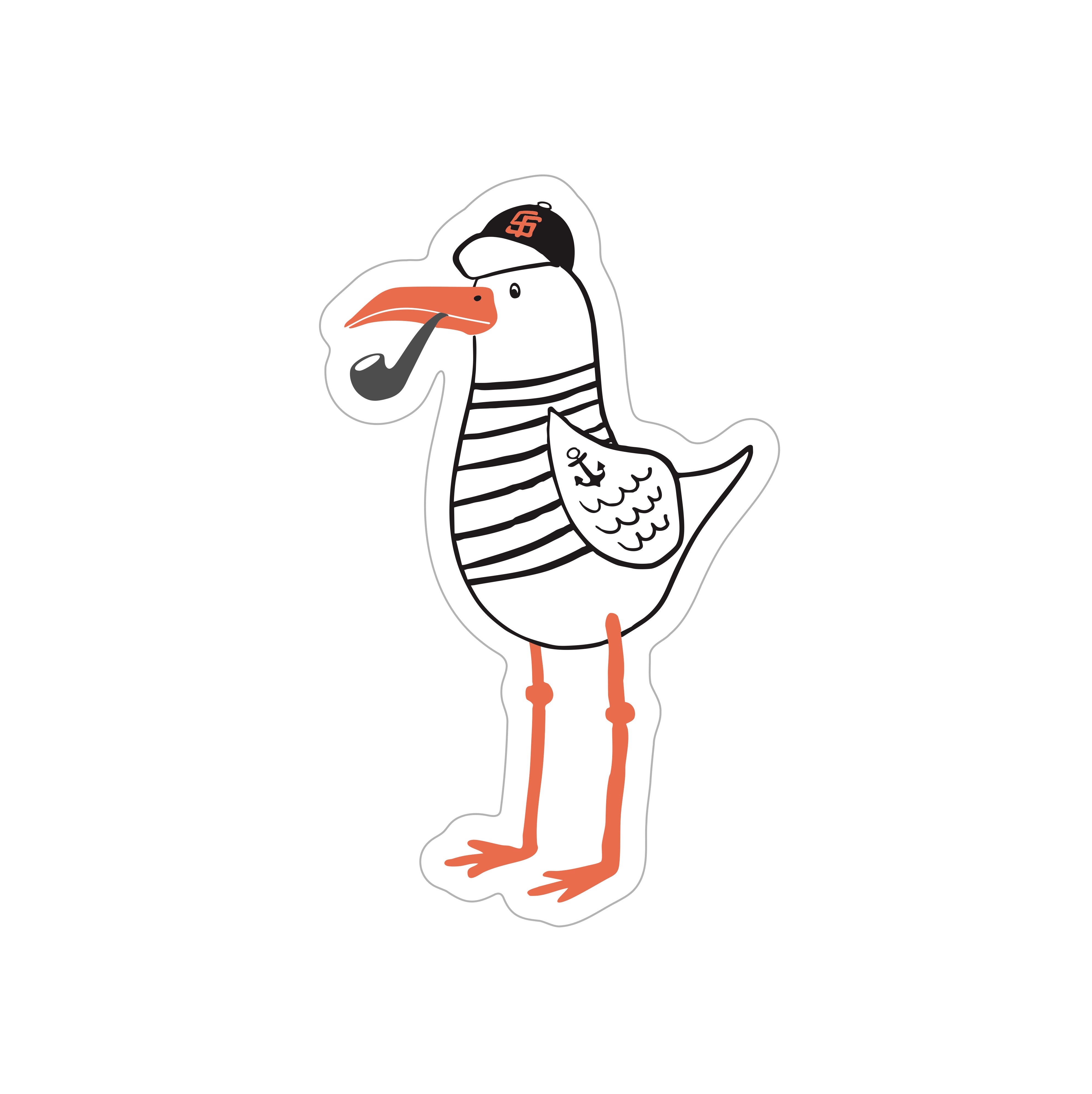 San Francisco Bird Sticker – Sweet Bippy Press