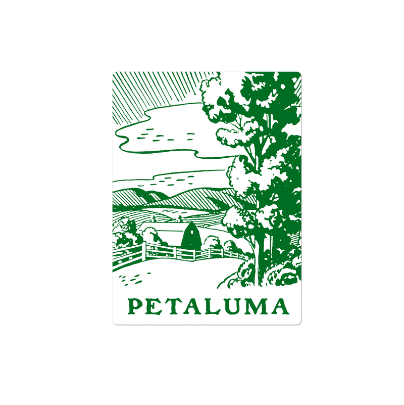 Petaluma Green Sticker