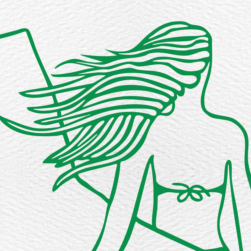Surf Girl Postcard