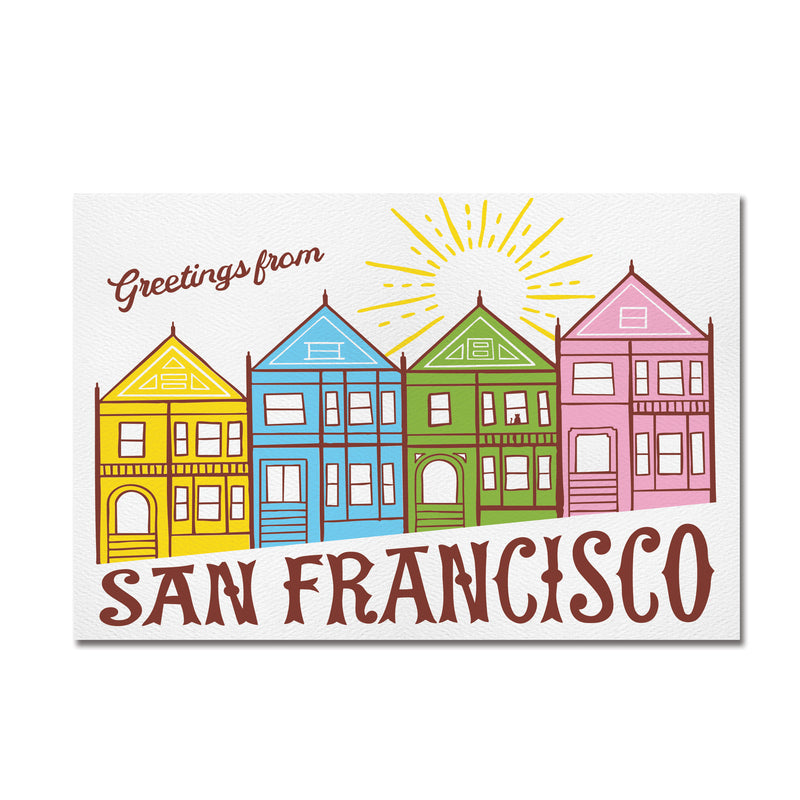 Painted Ladies San Francisco Postcard