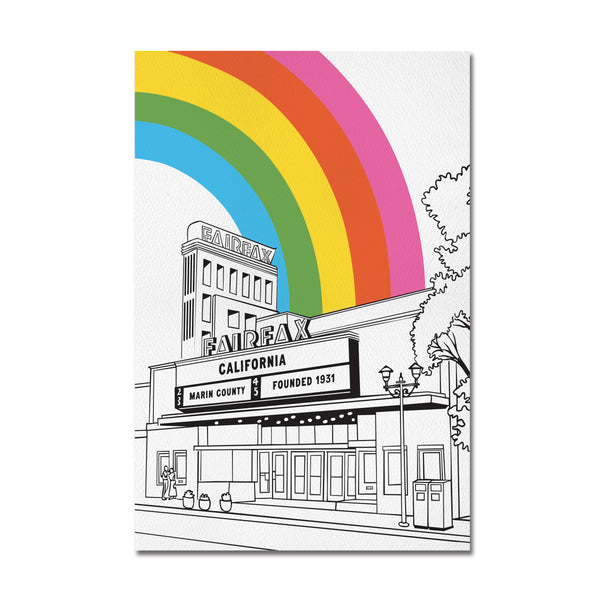 Fairfax Rainbow Postcard