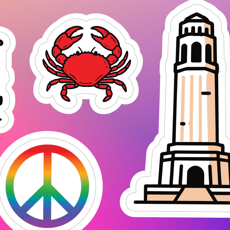 Sf Sticker San Francisco Sticker Sheet – Sweet Bippy Press