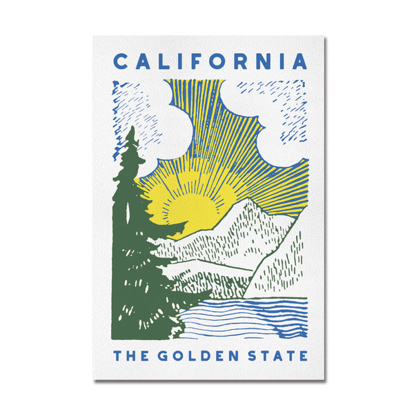 California Golden State Postcard