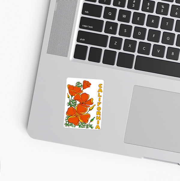 California Poppies Sticker