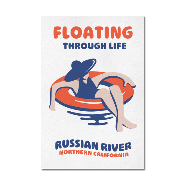 Russian River Float Postcard