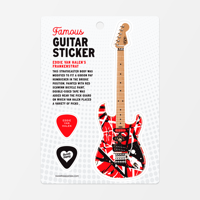 Guitar Sticker Sheet - Van Halen