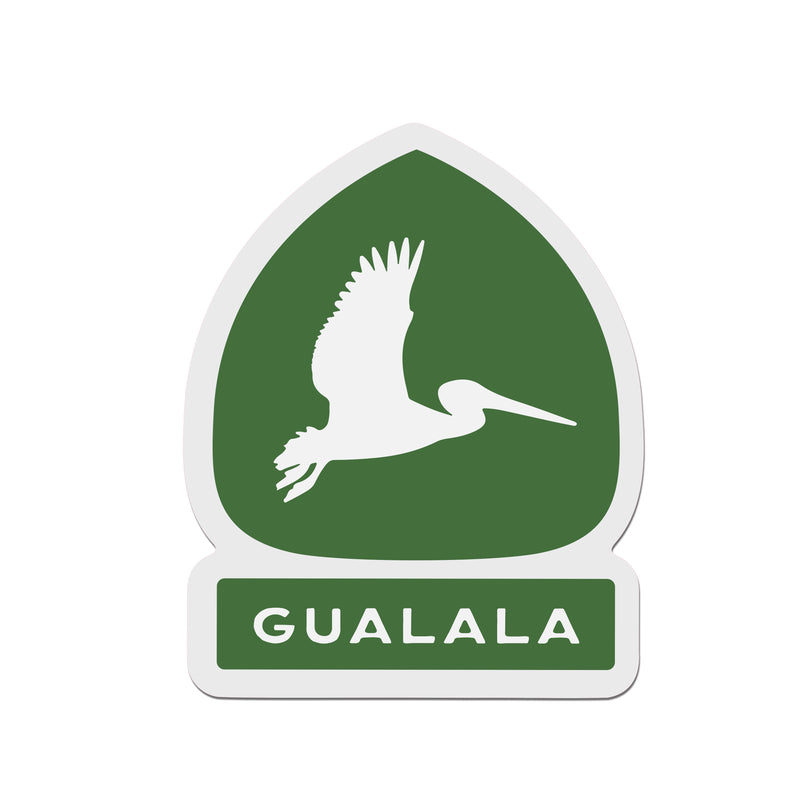 Gualala Pelican Sign Sticker