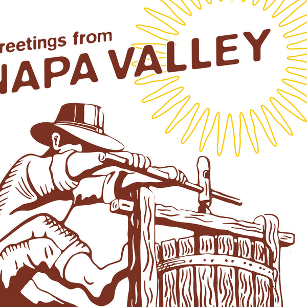 Greetings from Napa Valley Card