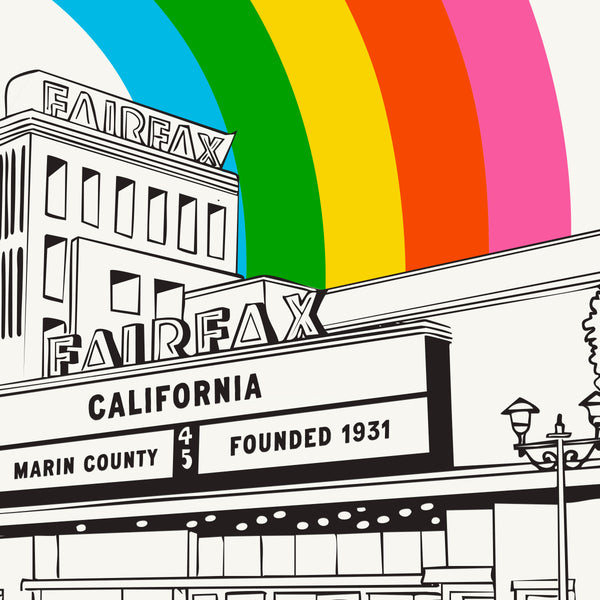 Fairfax Rainbow Greeting Card