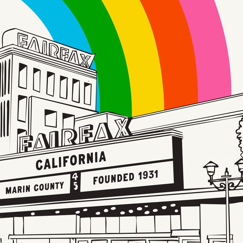 Fairfax Rainbow Greeting Card