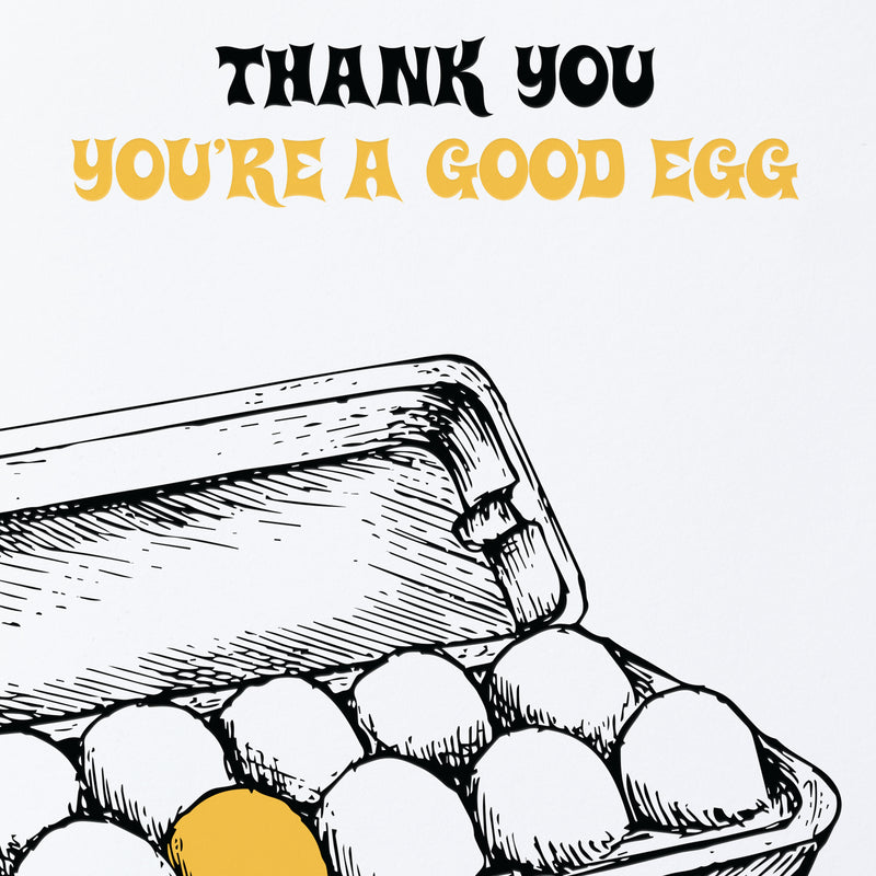 Thank You Good Egg Greeting Card – Sweet Bippy Press