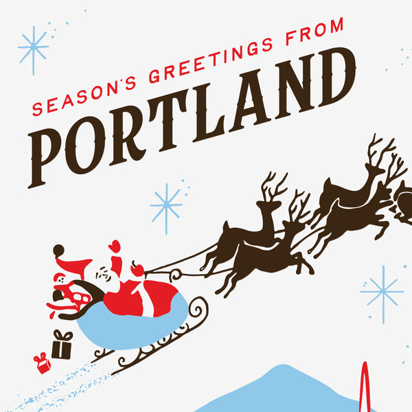 Season's Greetings from Portland Greeting Card