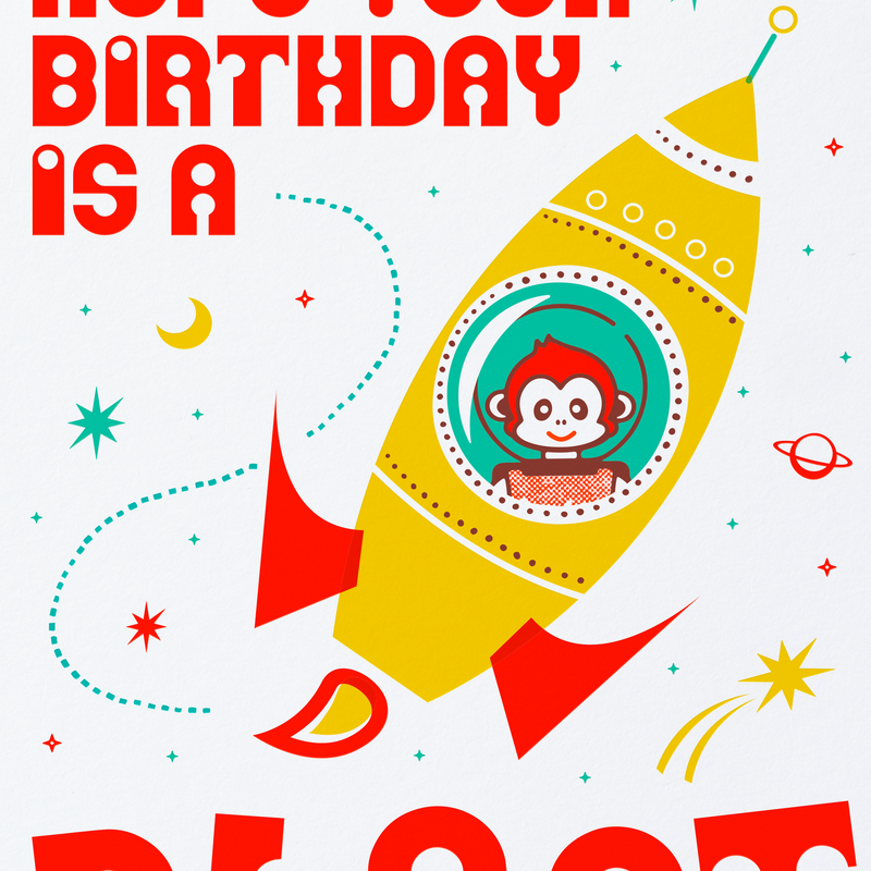 Birthday Blast Greeting Card