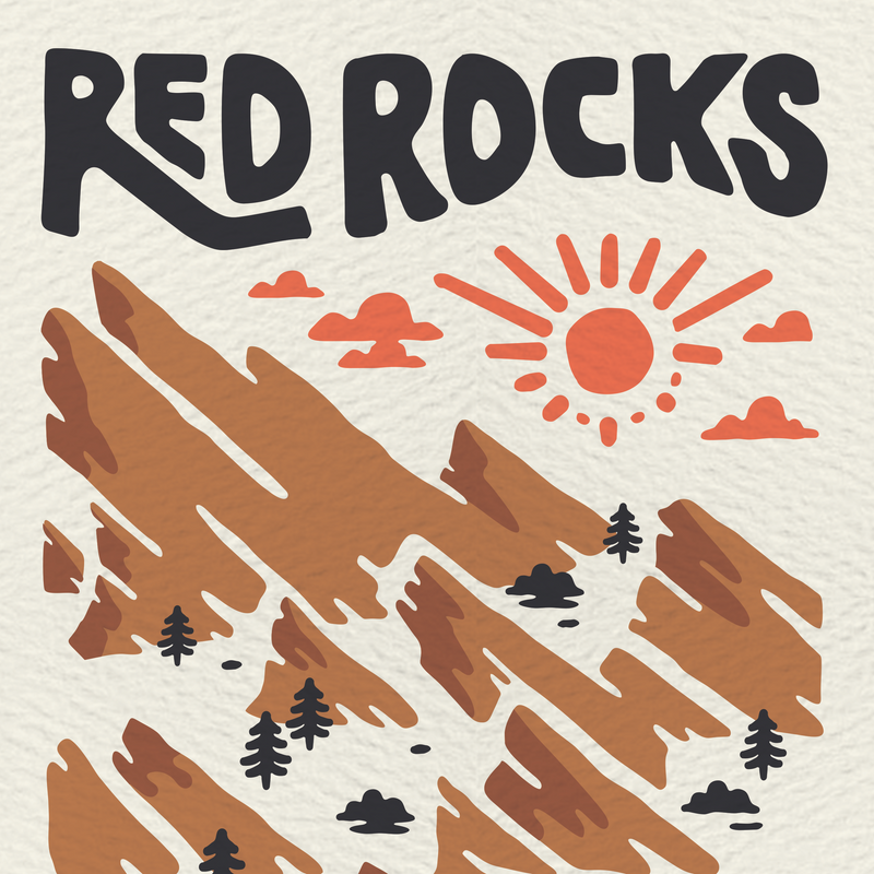 Red Rocks Postcard