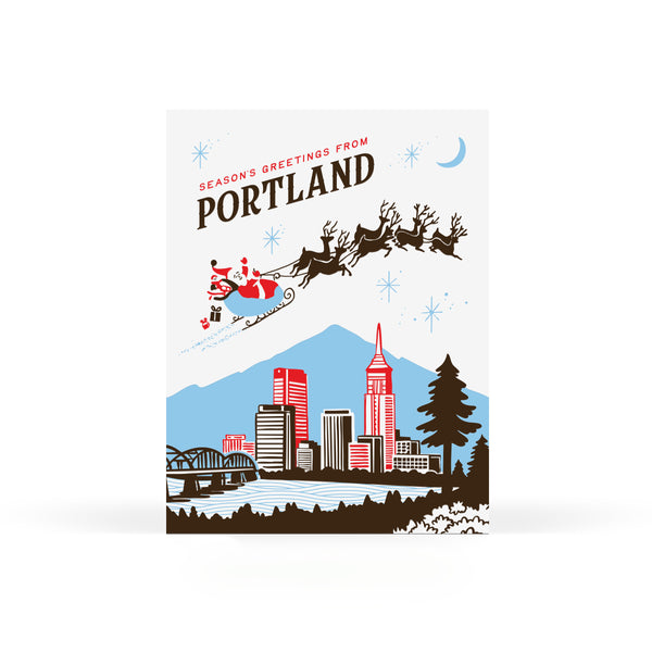 Season's Greetings from Portland Greeting Card