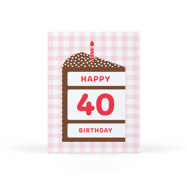 Happy 40 Birthday Card