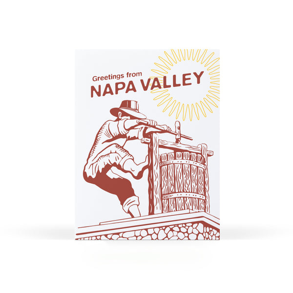 Greetings from Napa Valley Card