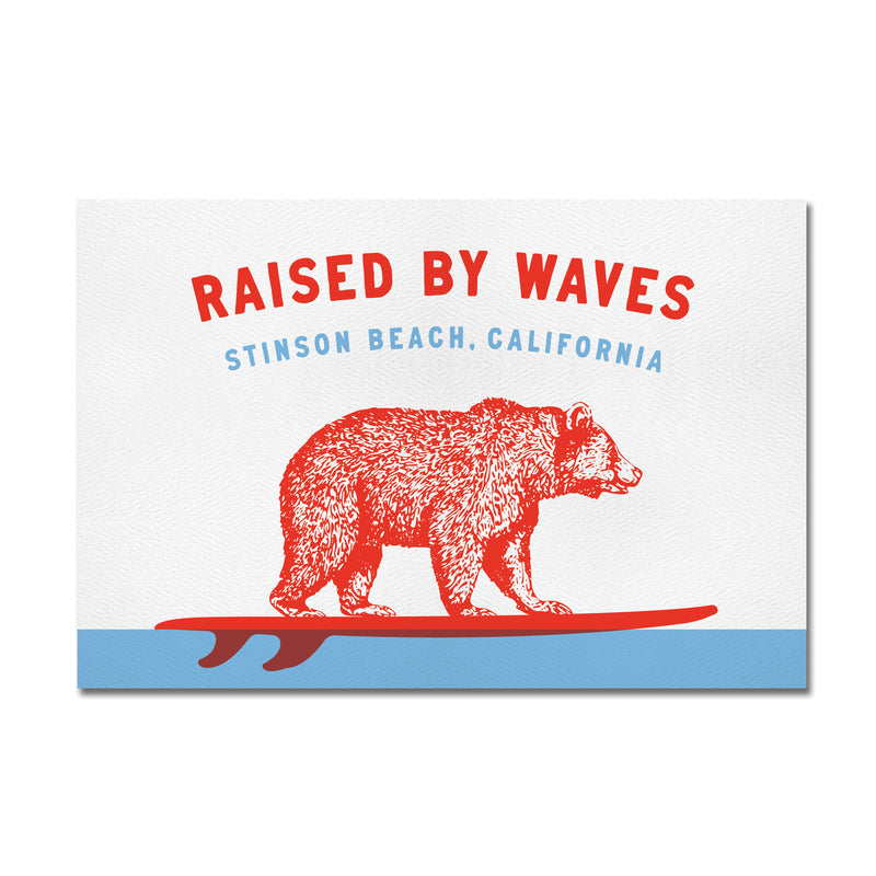 Raised by Waves Stinson Beach Postcard