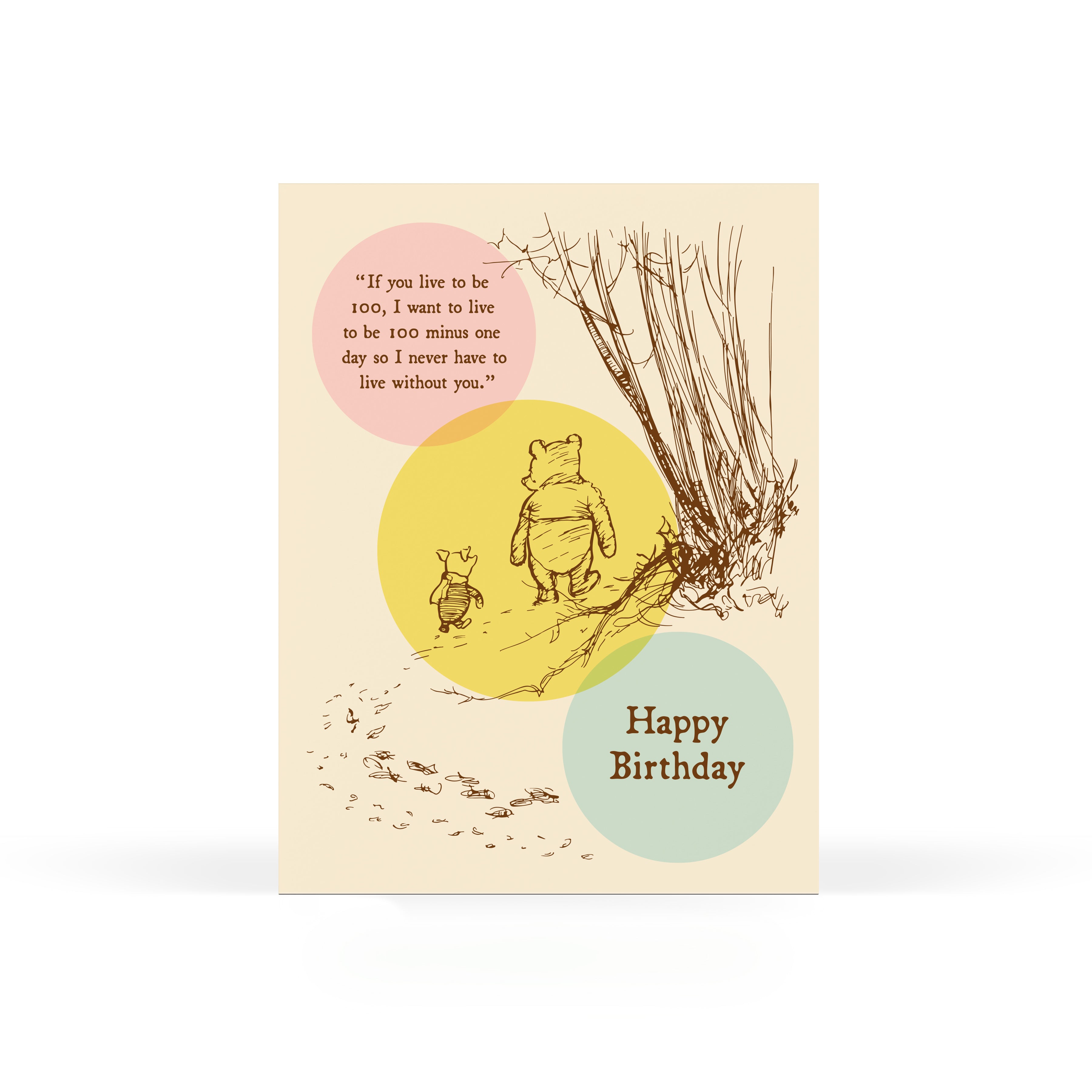 Pooh 100 Birthday Card – Sweet Bippy Press