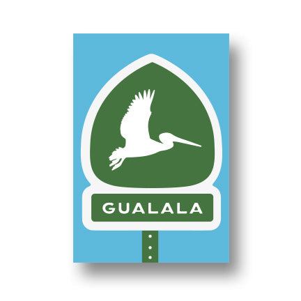 Gualala Pelican Sign Magnet